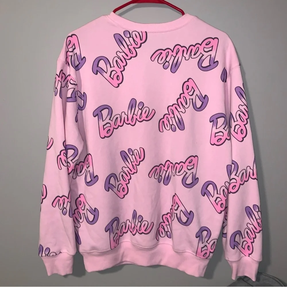 BARBIE logo SWEATSHIRT WOMEN SMALL - Picture 3 of 5
